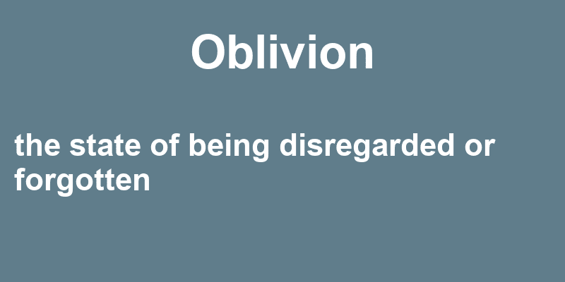 Oblivion