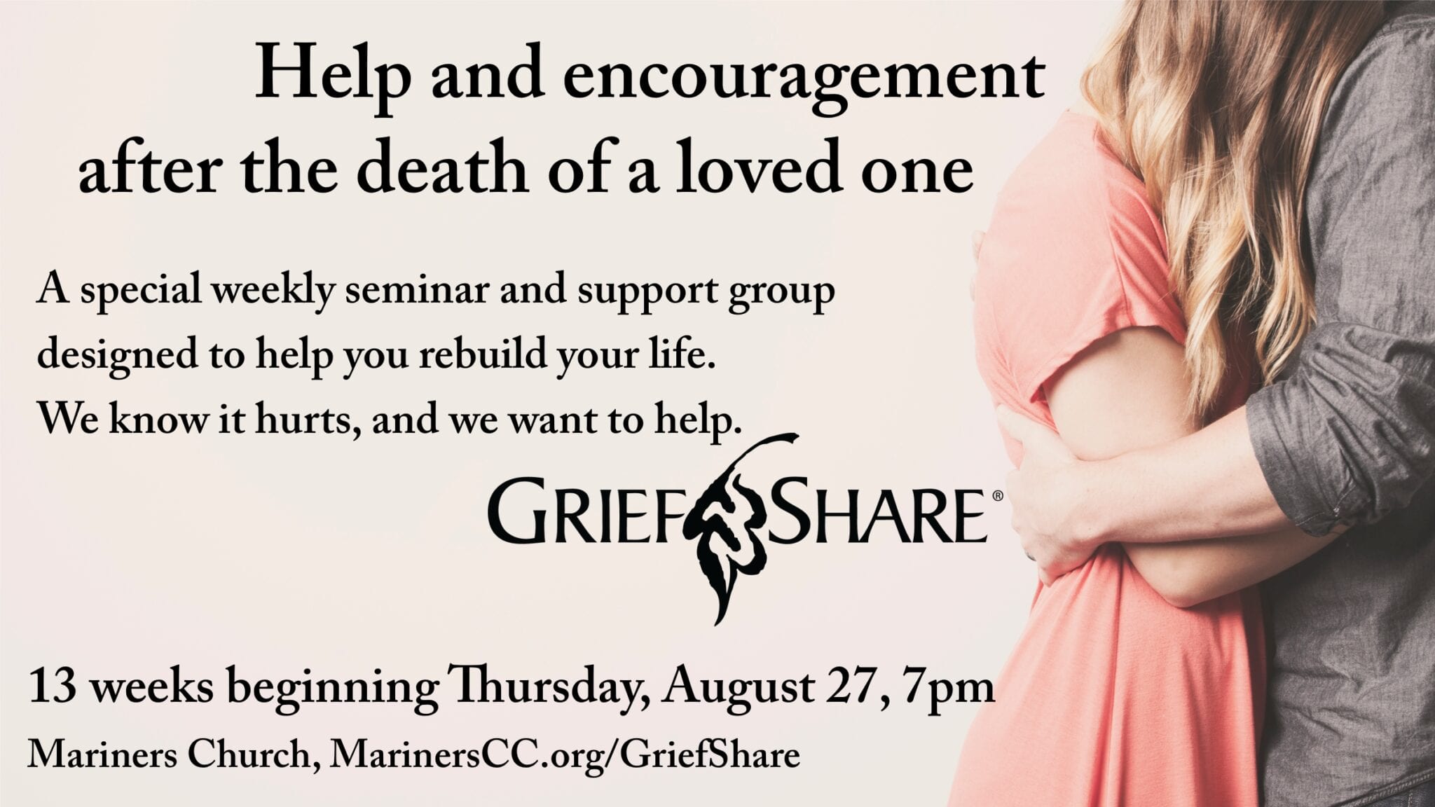 GriefShare Group Beginning August 27!