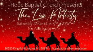 Live Nativity Digital Poster