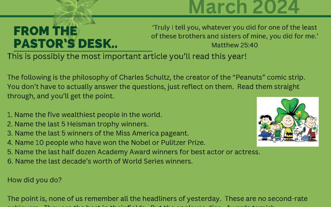 March 2024 Newsletter