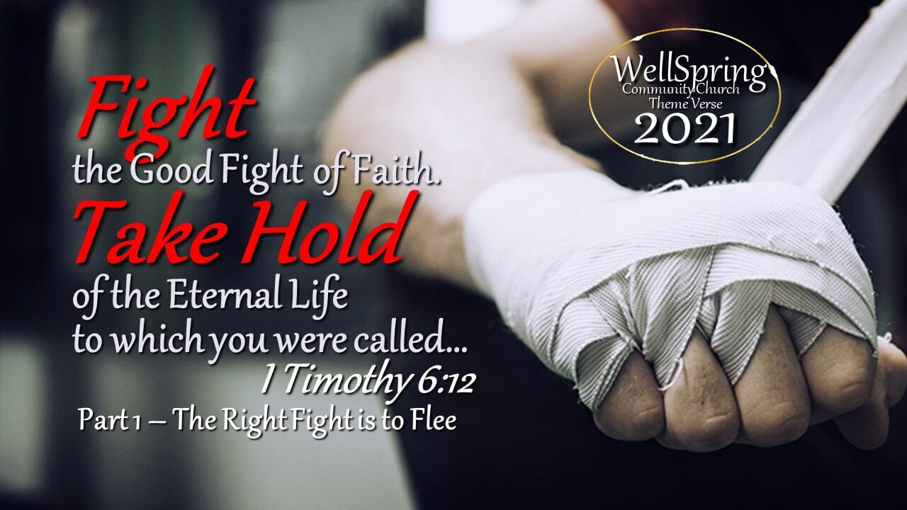 Fight the Good Fight of Faith – Part 1 – The Right Fight is to Flee