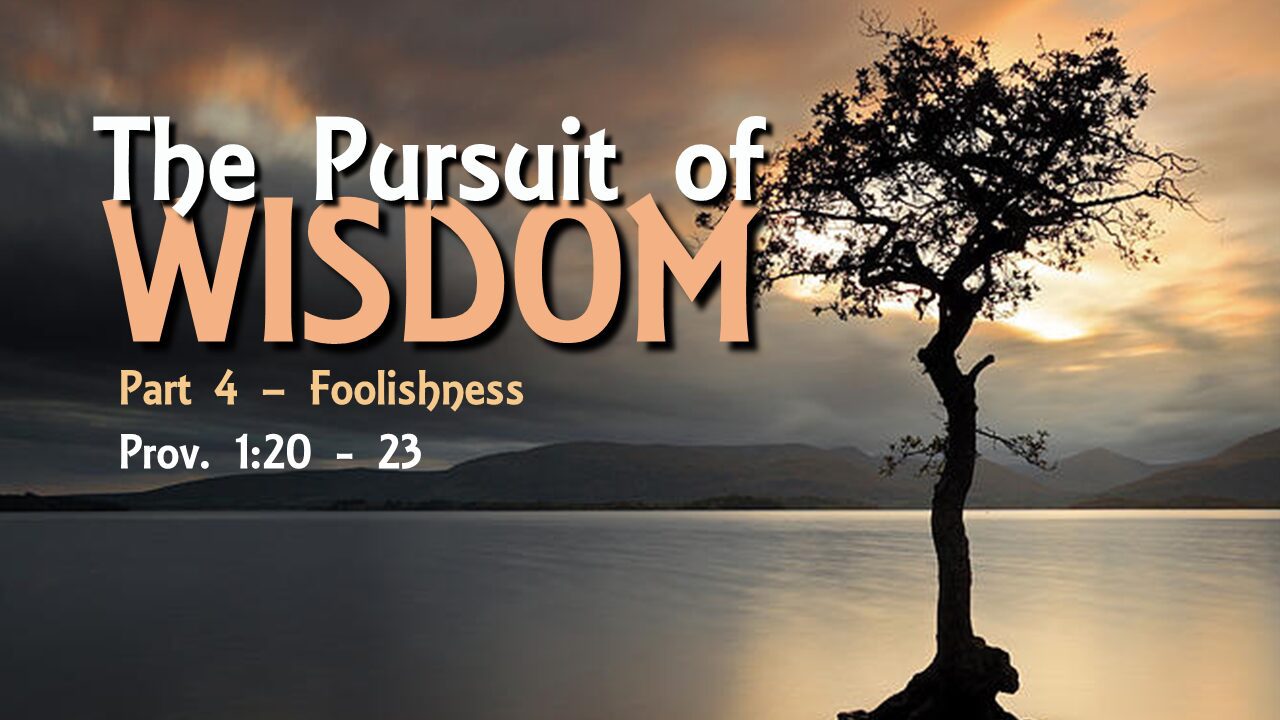 The Pursuit of Wisdom – part 4 – Foolishness