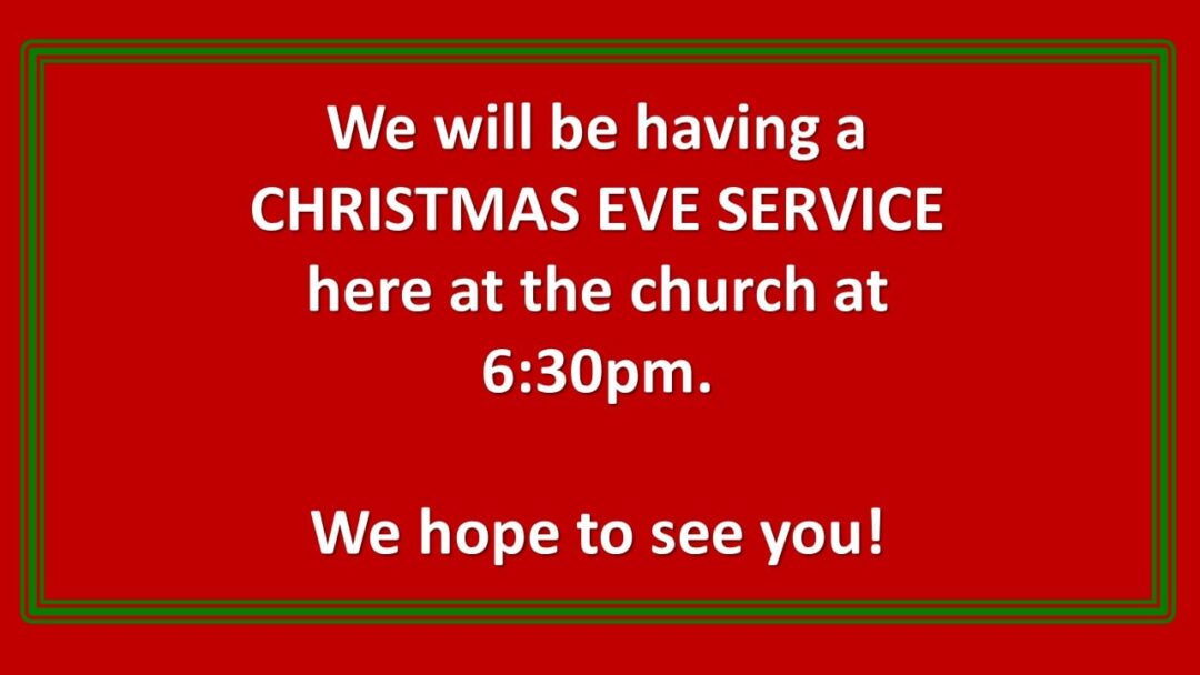 Christmas Eve Service - Bonney Lake Church of the Nazarene