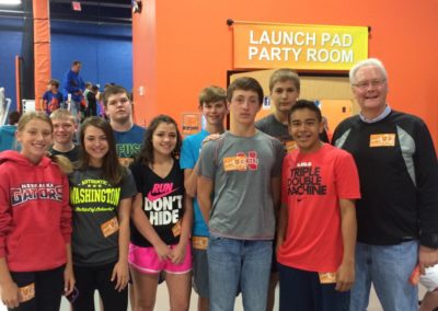 Confirmation Youth at SkyZone Trampoline Park 2016