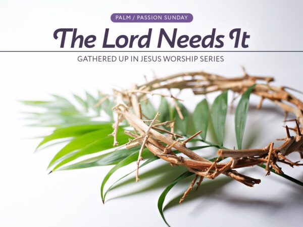 “The Lord Needs It”