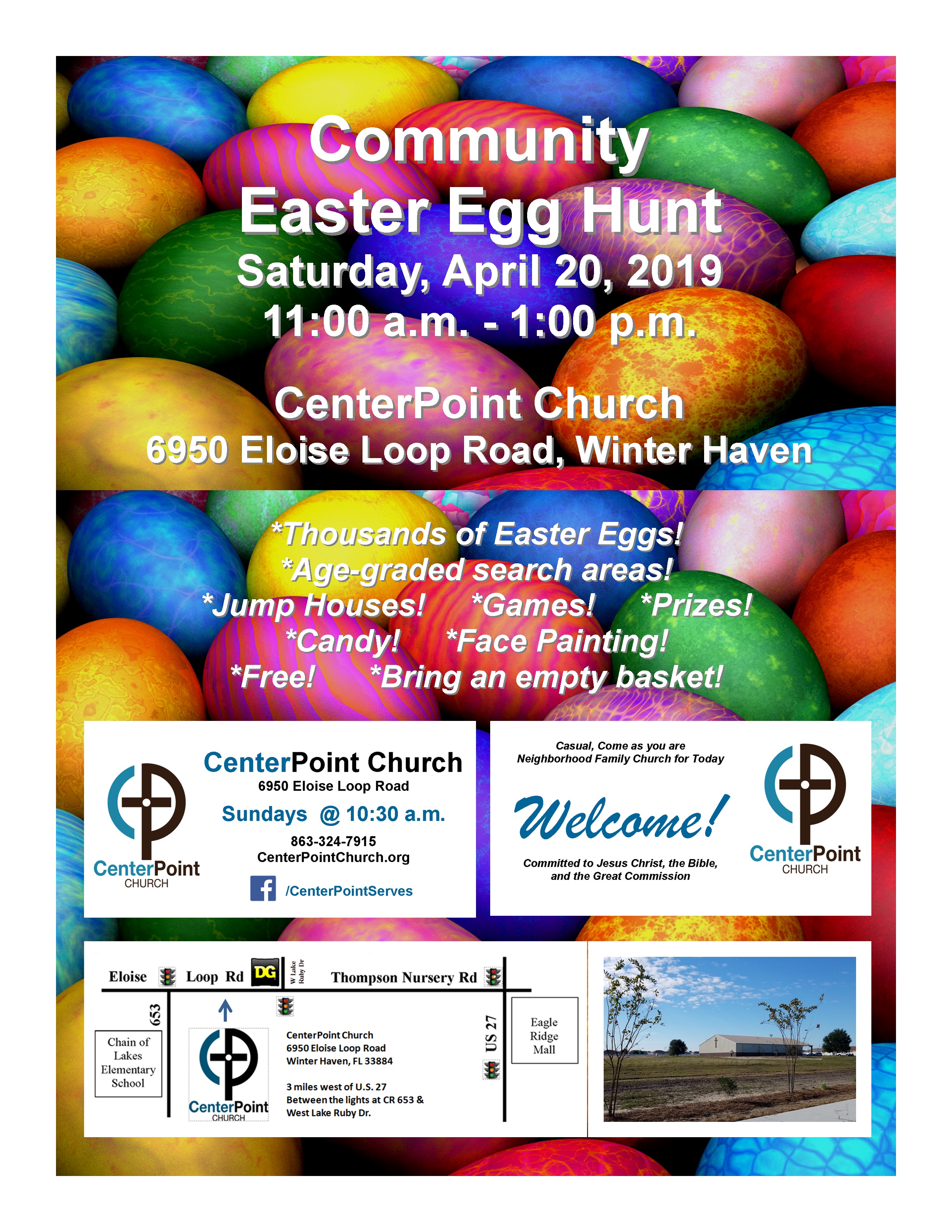 Community Easter Egg Hunt Center Point Church