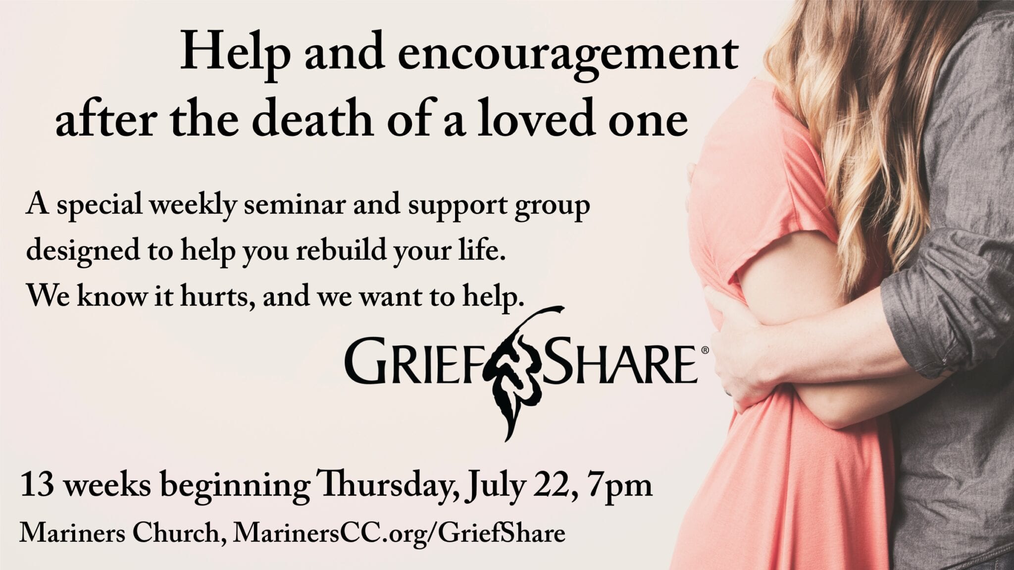 NEW GriefShare Group Beginning July 22!