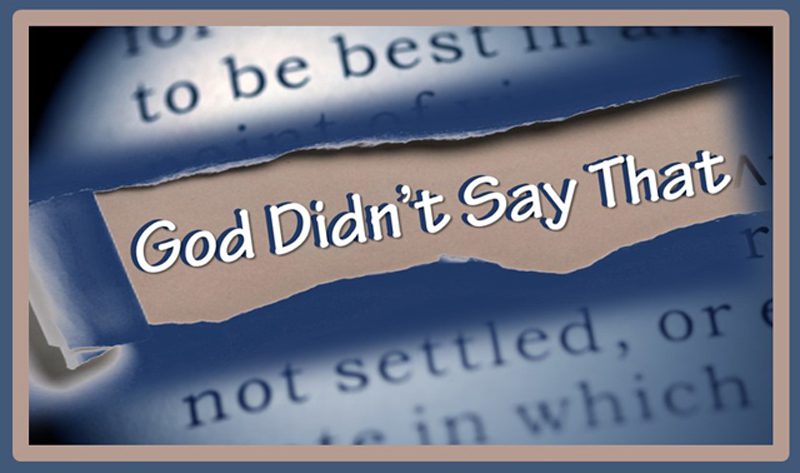God Didn’t Say, “A Little Guilt is Good for You.”