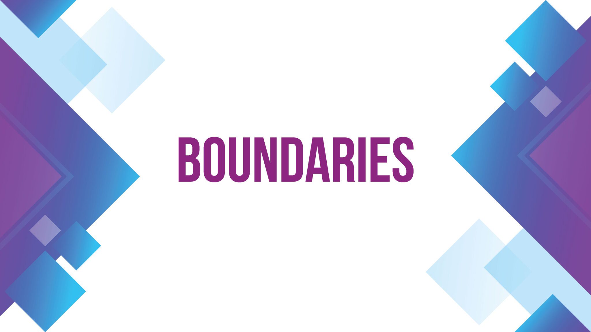 Boundaries