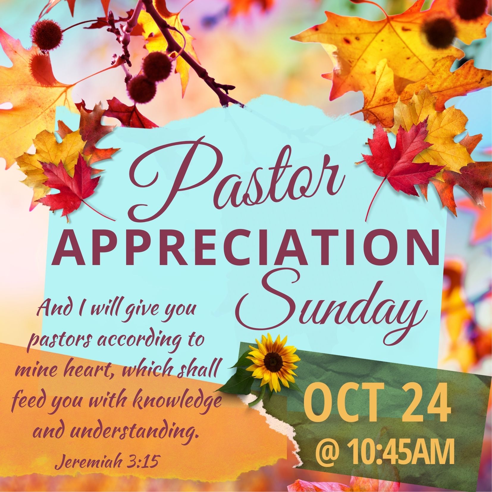 PASTOR APPRECIATION SUNDAY House Of Hope Church