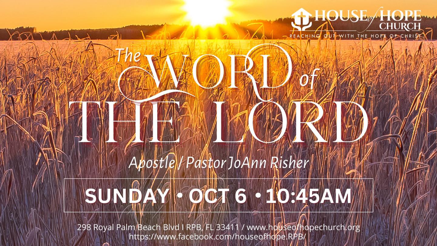 House of Hope Church – 10/6/24 Sunday Service